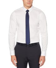 Slim Fit Non-Iron Solid Dress Shirt White Perry Ellis