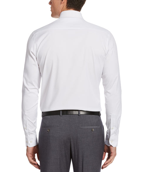 Slim Fit Non-Iron Tech Dress Shirt White Perry Ellis