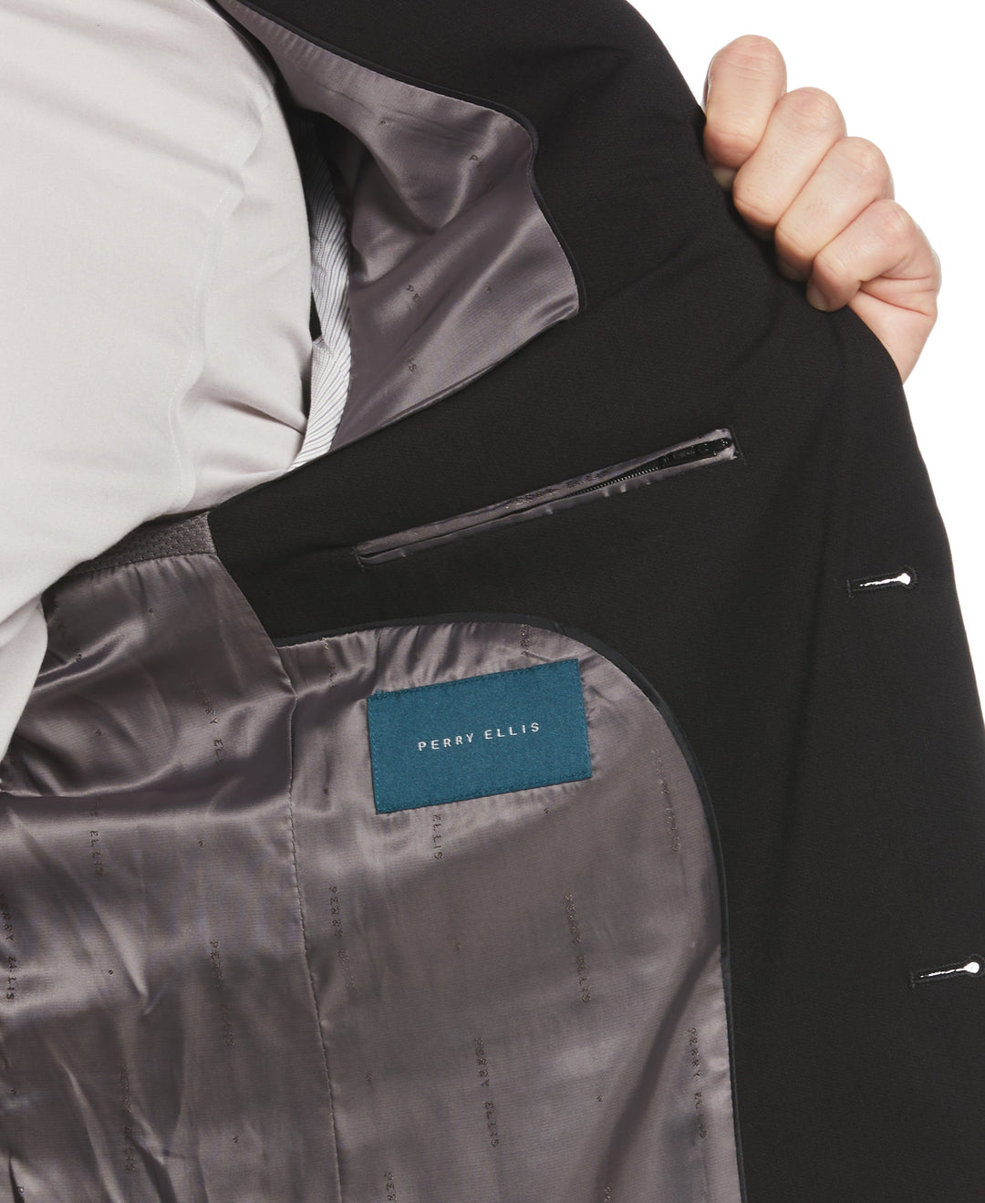Slim Fit Water Resistant Tech Suit Jacket