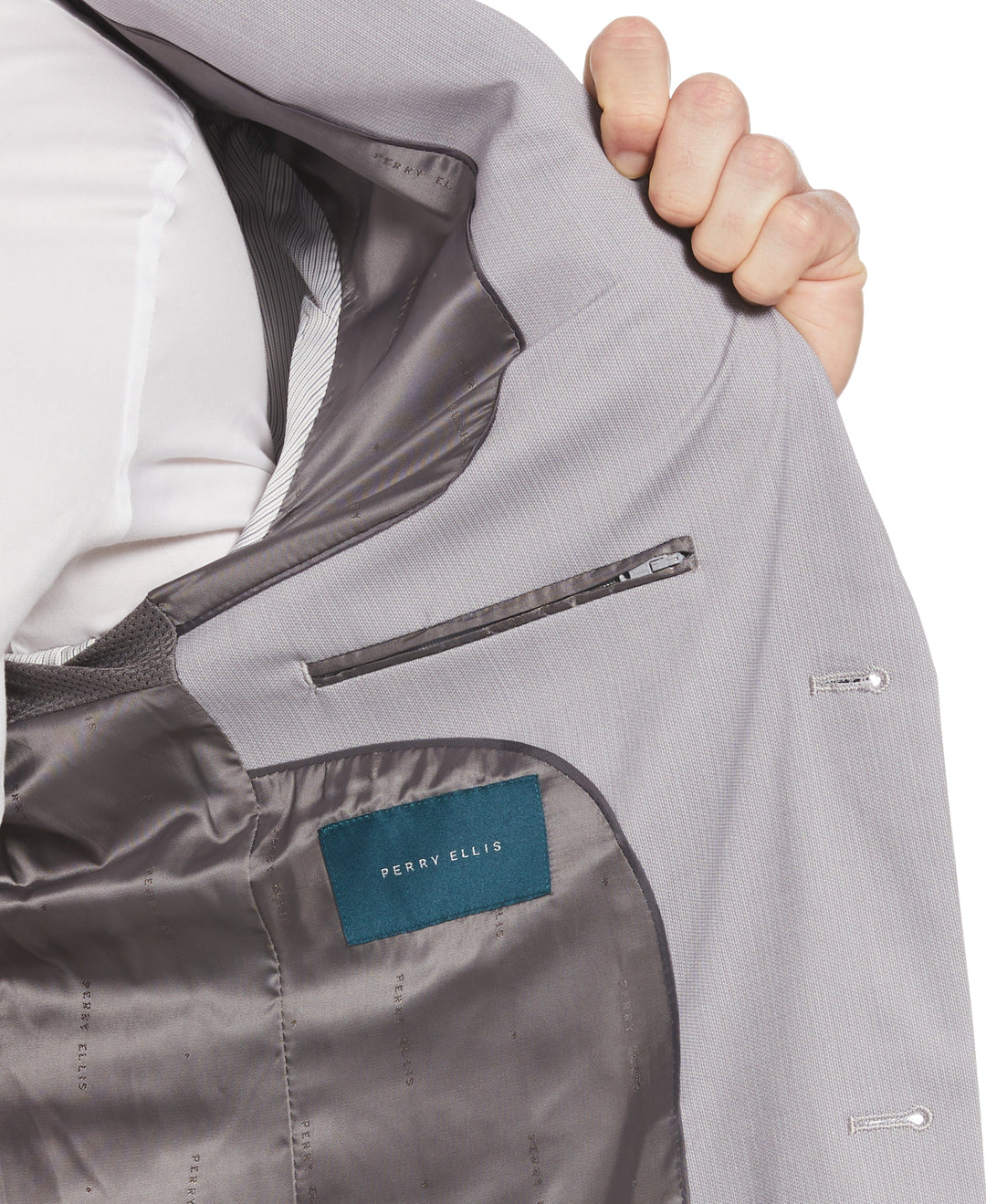 Slim Fit Water Resistant Tech Suit Jacket