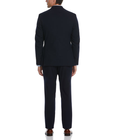 Slim Fit Stretch Navy Textured Tech Suit