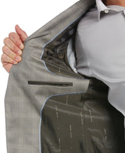 Slim Fit Stretch Windowpane Suit Jacket