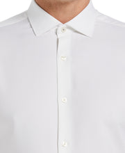 Slim Fit Tech Texture Solid Dobby Dress Shirt