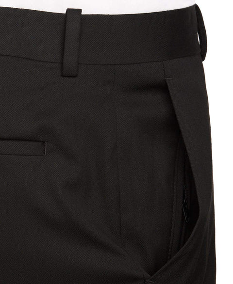 Slim Fit Textured Portfolio Dress Pant Black Perry Ellis