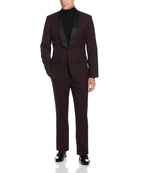 Slim Fit Textured Tuxedo Jacket