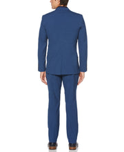 Slim Fit Washable Solid Suit Jacket Bay Blue Perry Ellis
