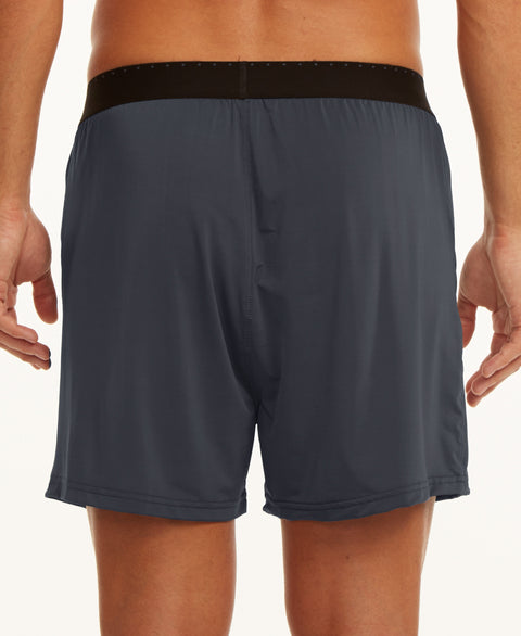 Luxe Lotus Relaxed Fit Boxer Short - Black