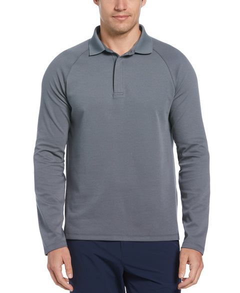 Solid Stealth Zip Polo (Stormy Weather) 