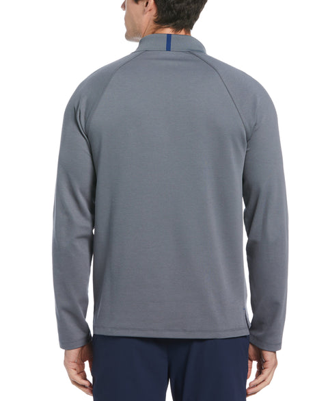Solid Stealth Zip Polo (Stormy Weather) 