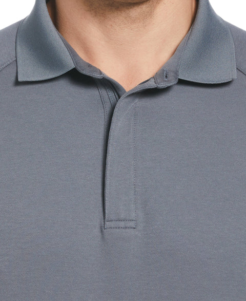 Solid Stealth Zip Polo (Stormy Weather) 