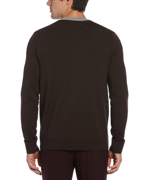 Solid Tech Knit Cardigan Sweater