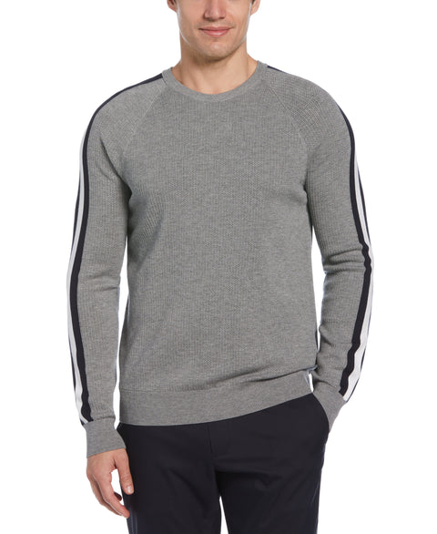 Stitch Crew Neck Sweater (Smoked Heather) 