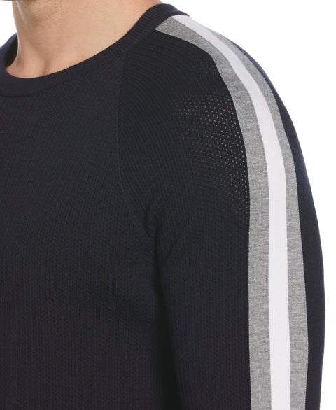 Stitch Crew Neck Sweater (Dark Sapphire) 