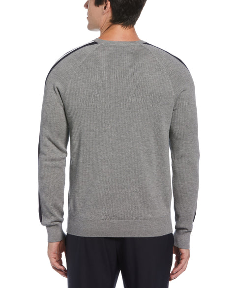 Stitch Crew Neck Sweater (Smoked Heather) 