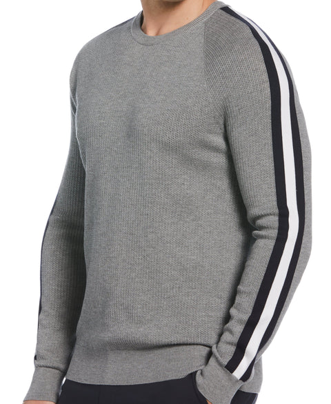 Stitch Crew Neck Sweater (Smoked Heather) 