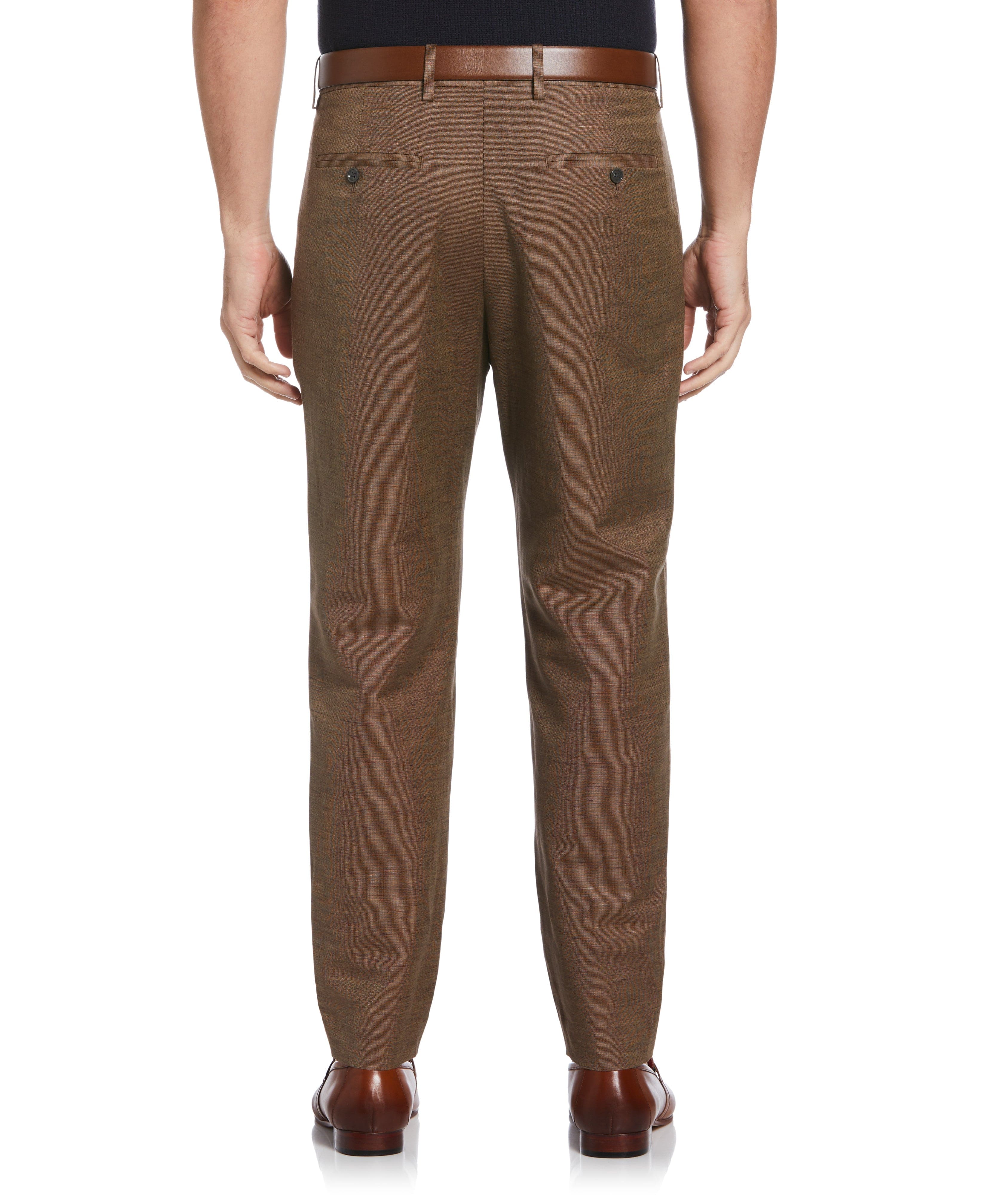 Tapered Fit Pleated Pants – Perry Ellis