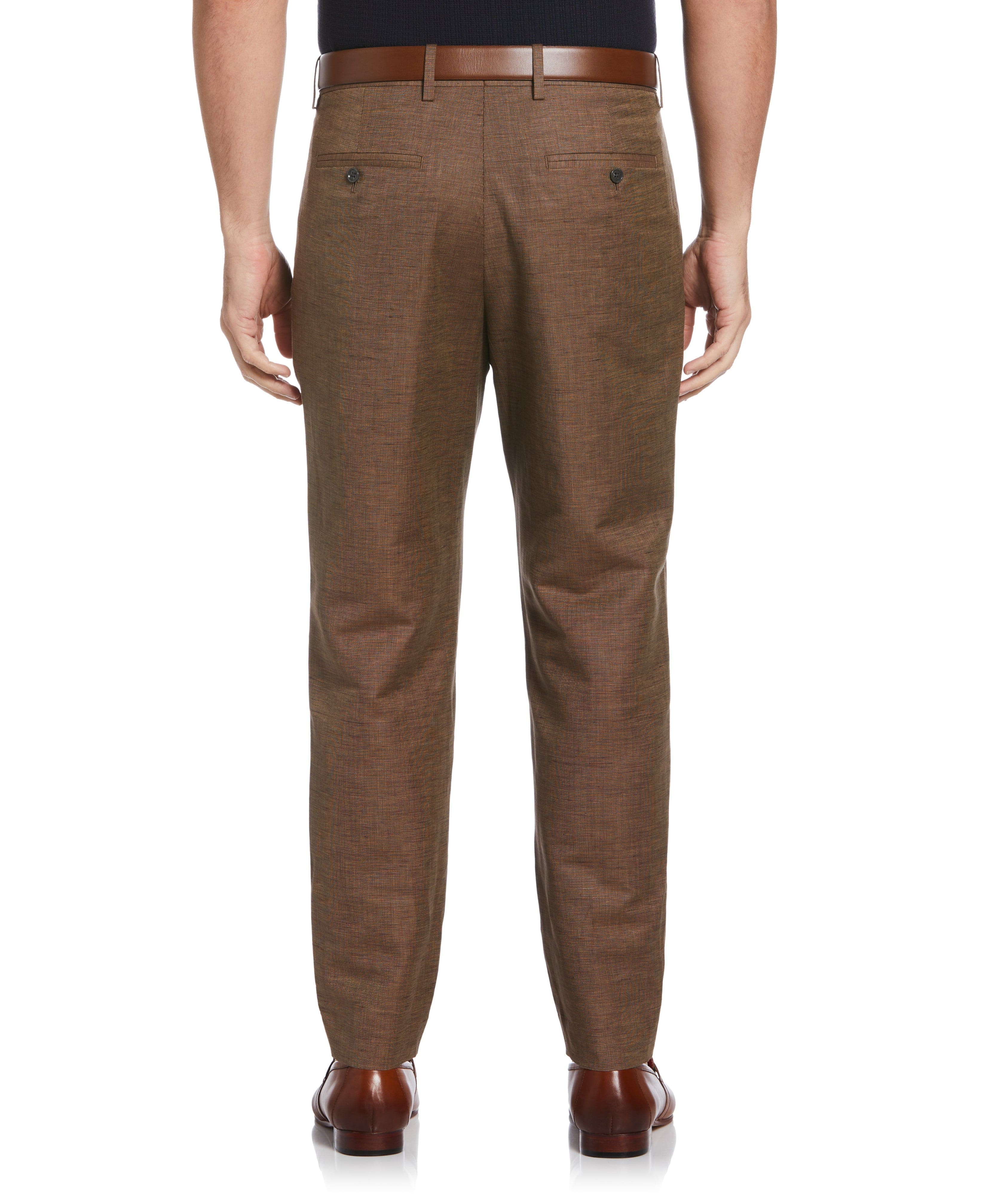 Men's Tapered Fit Pleated Pants | Perry Ellis