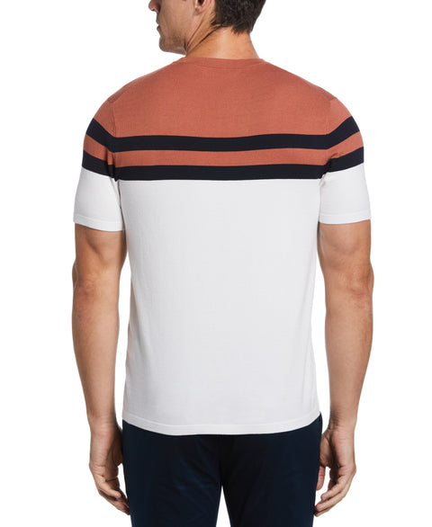 Chest Stripe Tech Tee (Bright White) 