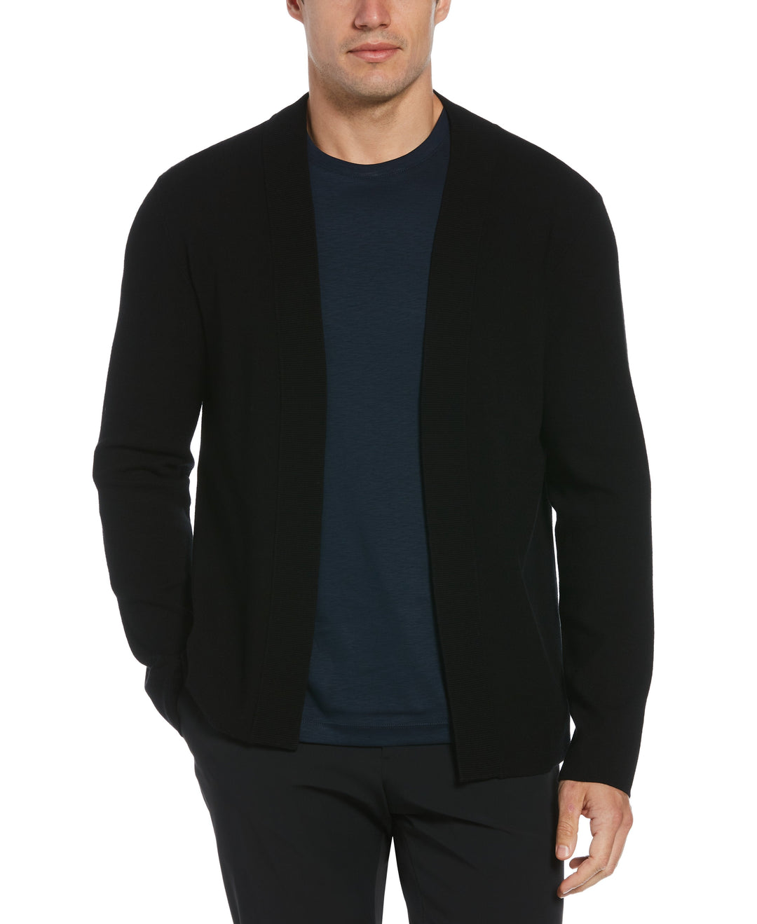 Tech Open Front Cardigan (Black) 