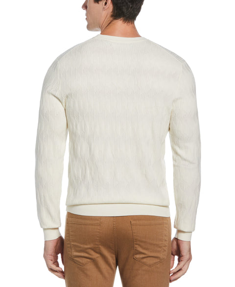 Tech Stitch Crew Neck Sweater (Egret) 