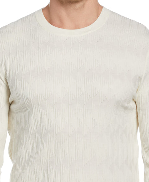 Tech Stitch Crew Neck Sweater (Egret) 