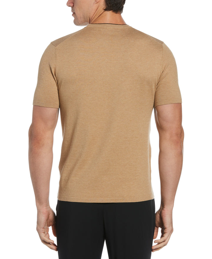 Solid Crew Sweater (Camel Heather) 