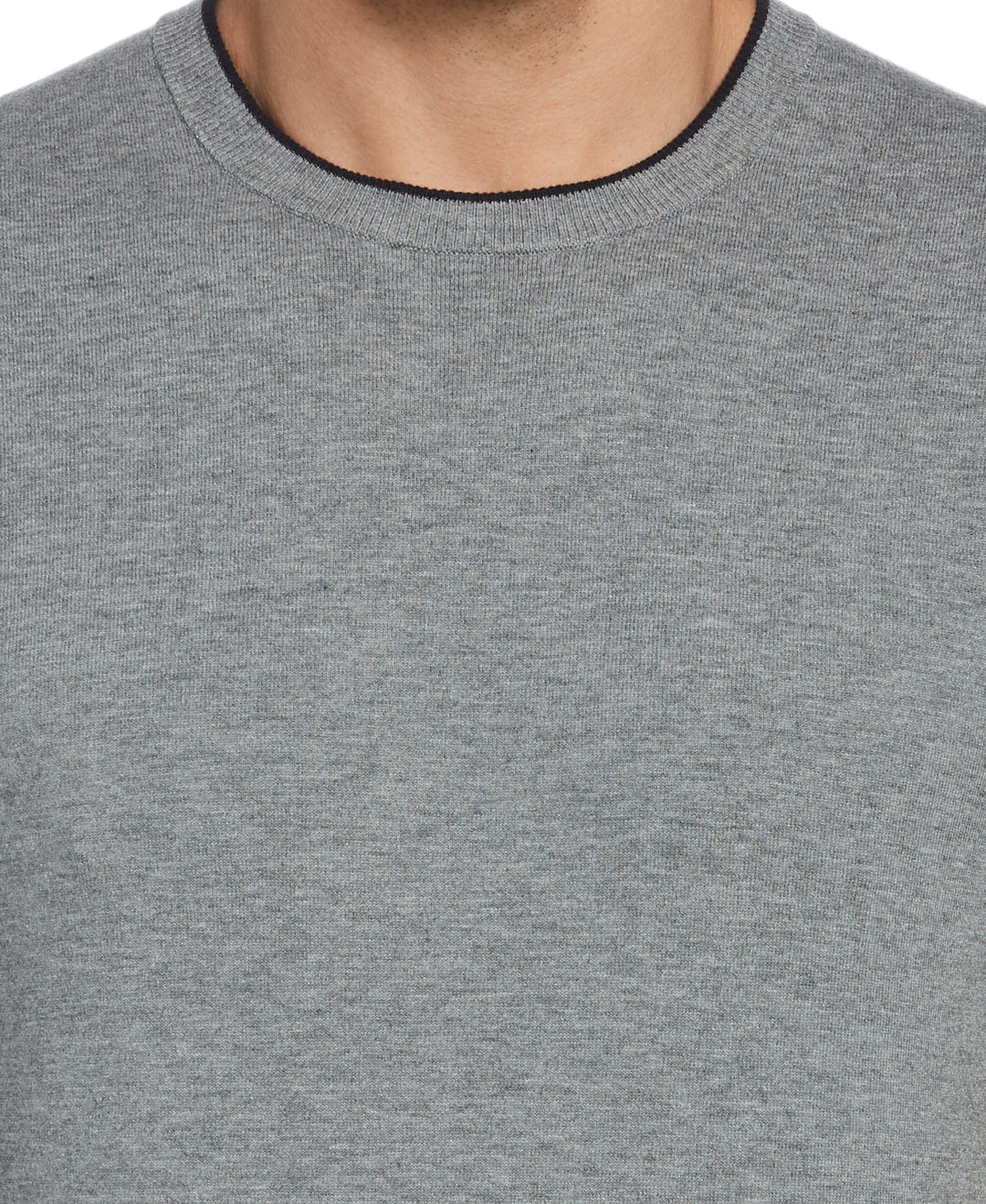 Solid Crew Sweater (Smoked Heather) 