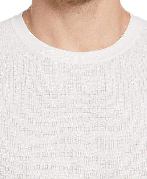 Tech Vertical Ribbed Sweater (Cream) 