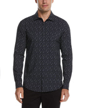 Total Stretch Geo Print Shirt (Black) 