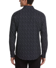 Total Stretch Geo Print Shirt (Black) 