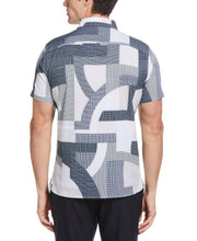 Total Stretch Geometic Print Shirt (Lunar Rock) 