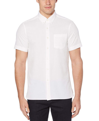 Perry Ellis Men's Untucked Total Stretch Slim Fit Shirt in Black, Size Perry Ellis Men's Untucked Total Stretch Slim Fit Shirt in Black, Size