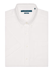 Total Stretch Seersucker Stretch Shirt Bright White Perry Ellis