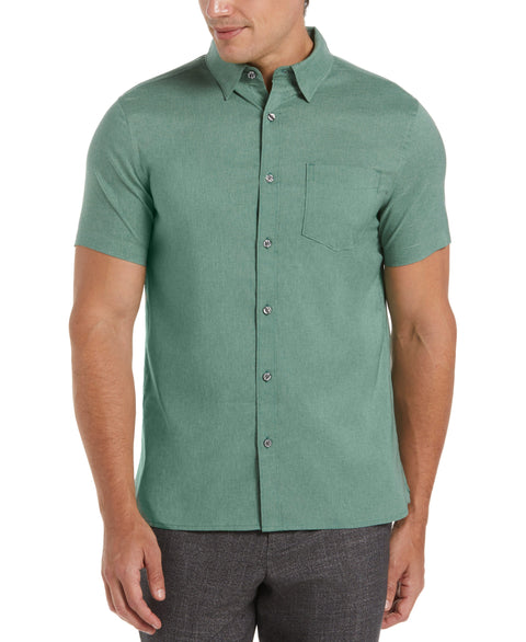 Total Stretch Slim Fit Heather Shirt (Trekking Green) 