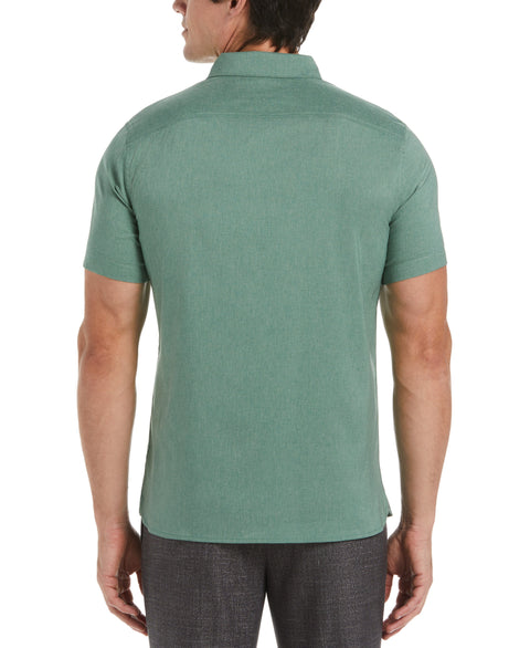 Total Stretch Slim Fit Heather Shirt (Trekking Green) 