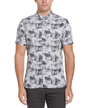 Total Stretch Slim Fit Marble Print Shirt (Chiseled Stone) 