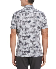 Total Stretch Slim Fit Marble Print Shirt (Chiseled Stone) 