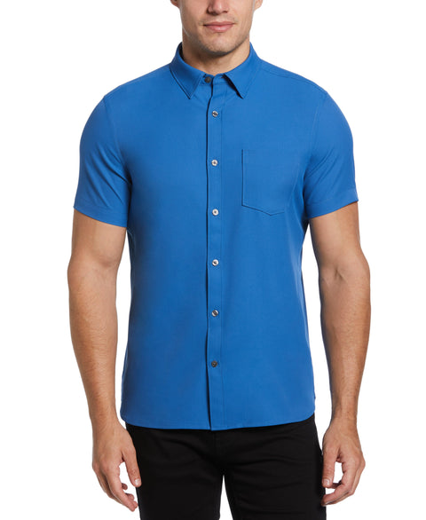 Total Stretch Slim Fit Solid Shirt (High Tide) 