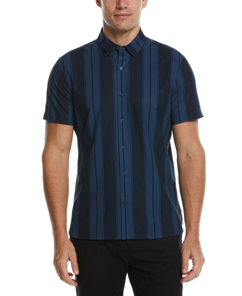 Total Stretch Slim Fit Stripe Shirt (Dark Denim) 