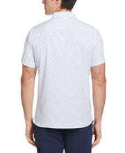 Slim Fit Total Stretch Tiled Dot Print Shirt (Celestial Blue) 
