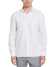 Untucked Geo Dobby Shirt (Bright White) 