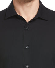 Untucked Geometric Dobby Shirt (Black) 