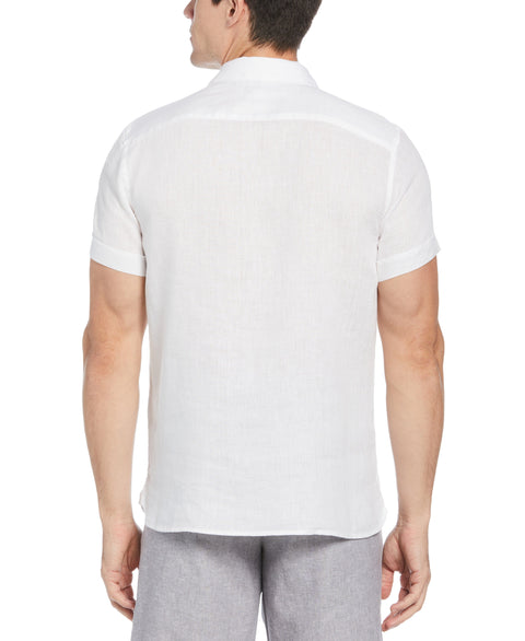 Untucked Solid Linen Shirt