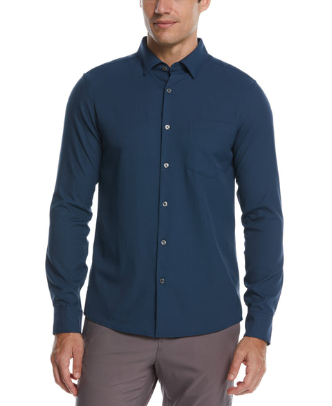 Untucked Total Stretch Slim Fit Solid Shirt (Big Dipper) 