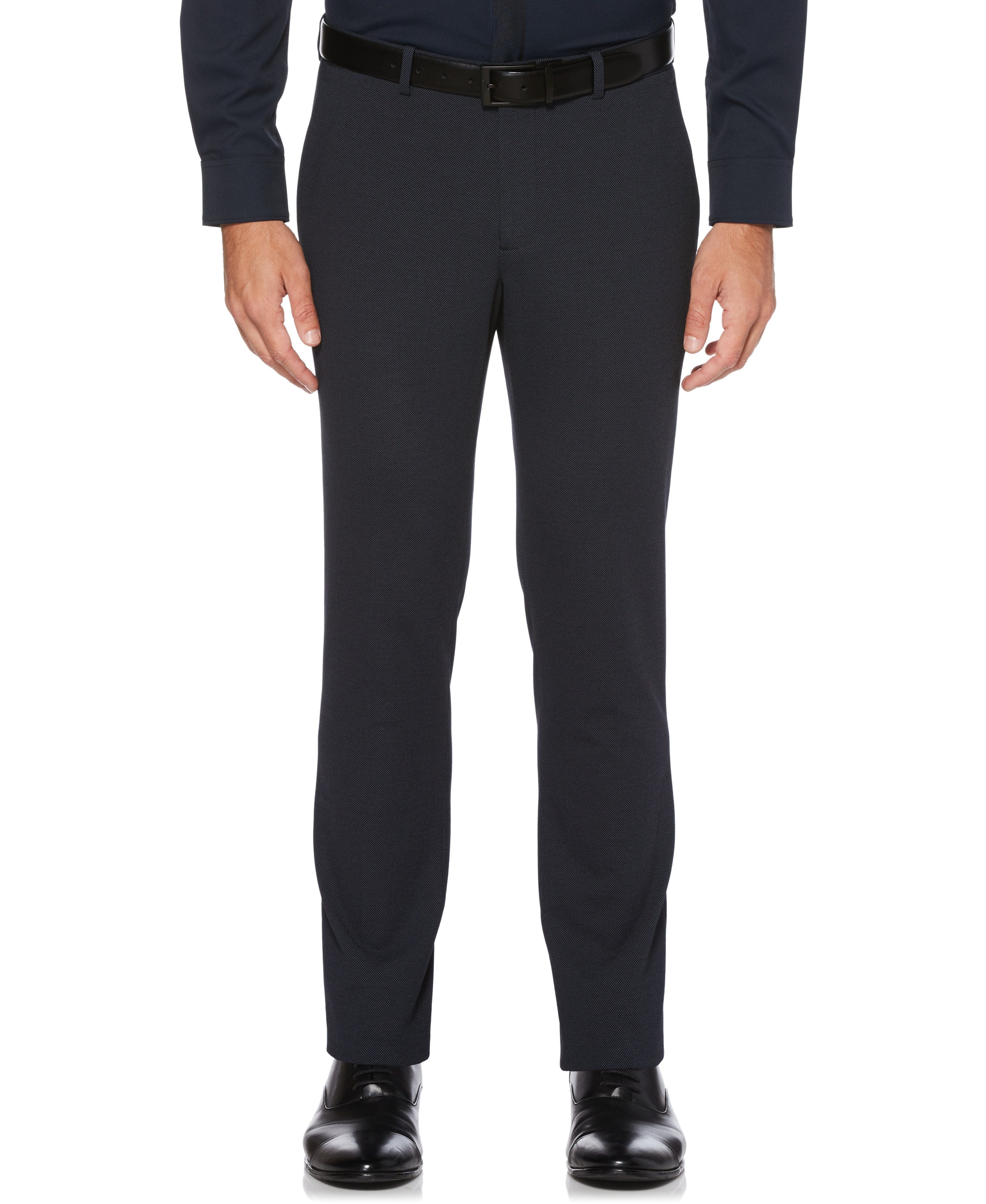 Very Slim Fit Flat Front Stretch Knit Suit Pant – Perry Ellis
