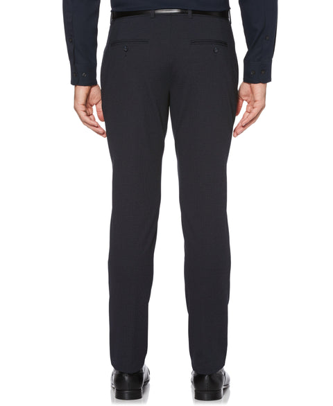 Very Slim Fit Flat Front Stretch Knit Suit Pant Dark Sapphire Perry Ellis