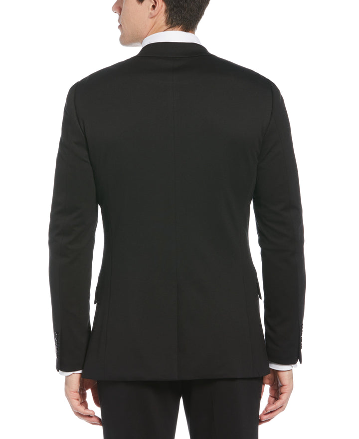 Very Slim Fit Neat Knit Suit Jacket (Black) 