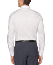 Very Slim Fit Non-Iron Solid Dress Shirt White Perry Ellis