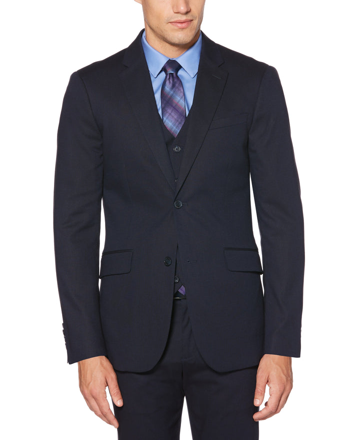 Perry Ellis Men's Very Slim Fit Performance Tech Suit Jacket (Dark Sapphire)