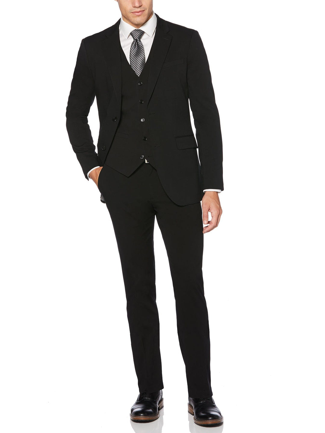 Very Slim Fit Performance Tech Suit-Jacket (Black)